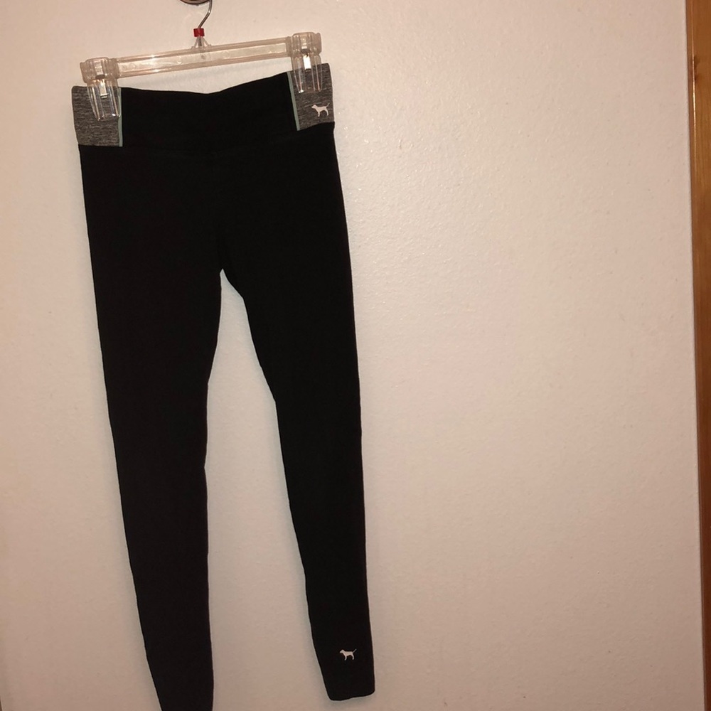 Pink Black Leggings